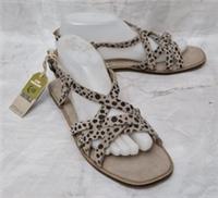 Fatface Womens Leopard Print Strappy Estelle Flat Sandals Shoes UK 6.5 B