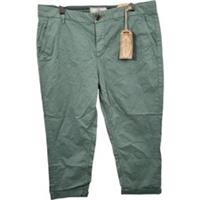 Fat Face Lulworth Chino Cropped Trousers Green Size UK 12 - UK 12 Regular