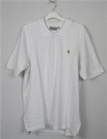 Carhartt Men's Chase cotton Pique polo t shirt Top White size Small - S Regular
