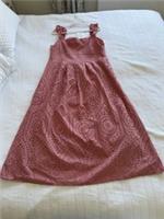 Fat Face BNWT Pink Broderie Anglaise Maxi Dress Size 20 FLAW Pockets Strappy - 20 Regular
