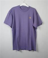 Carhartt mens short Sleeve Jersey Chase t shirt Top Violet/gold Size Small - S Regular