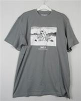 Carhartt short Sleeve Jersey WIP Research & Development Grey t shirt Size L - L Regular