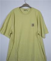 Carhartt mens short Sleeve Jersey Cotton Nelson T Shirt Top Size XL Air Yellow - XL Regular