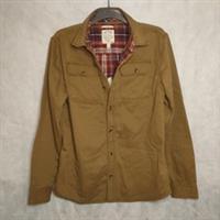 Fat Face Walcot Overshirt L / Tall Thick Cotton Canvas With Red Check Shacket - L Big & Tall