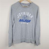 Raleigh Fat Face Sweatshirt Mens Small Grey Pullover Sweater Cotton Crew Neck - S Regular