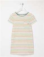 Fat Face young crew striped cotton jersey dress age 11-13 - Charlotte