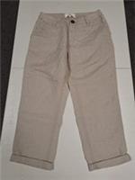 Fat Face linen crop trousers size 6 - 6 Regular