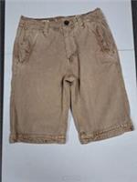 Fat Face mens shorts 30 waist Cove flat front brown