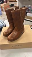 Fat Face leather boots size 4 Ellie Chestnut mid calf