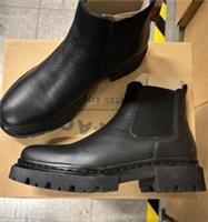 Fat Face black leather Chelsea Ankle Boots size 4 - Laura