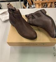 Fat Face ankle boots size 5 Arden chocolate brown leather