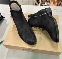 Fat Face ankle boots size 4 Calshot black leather suede