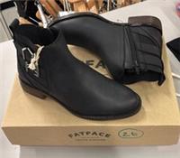 Fat Face ankle boots size 4 Dalby black leather nubuck