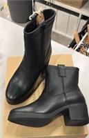 Fat Face ankle boots size 4 Hollie black leather