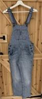 Fat Face Lewes Dungarees Size 20-22 Blue Denim Pale Wash