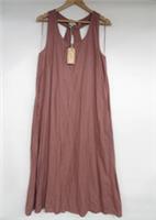 Fat Face - Brown Linen Blend - Summer Dress - Size UK 14 - NEW RRP £69 - 14 Regular
