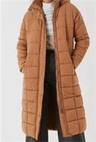 Fat Face Coat Harley Puffer Longline size 18-22 Tan - 18 Regular