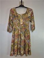 BNWT Fat Face Adeline Paisley Jersey Dress Green UK 12R - 12 Regular