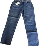 Fat Face Jeans Linton Raw Edge Vintage Tapered Size 20-24 Mid Blue - 20R Regular
