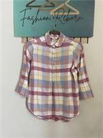 FatFace Women's Checked Button-Up Blouse size 8 NEW #3581 - 12 Regular