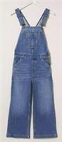 Fat Face Clayton Dungarees Size 22 Cropped Mid Blue Wash Denim