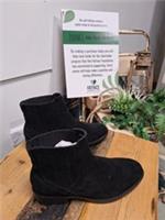 Fat Face Boots black suede size 4