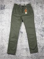 Fat Face Trousers Mens W30 L32 Green Slim Tapered Chino Casual NWT - 30 Regular