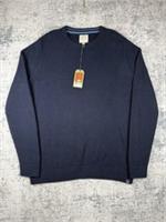 Fat Face Jumper Mens 4XL Blue Crew Neck Chunky Pullover Knit Fisherman Sweater - 4XL Regular