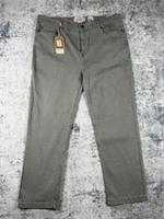 Fat Face Jeans Mens W42 L30 Grey Straight Casual Zip Fly NWT - 42 Regular