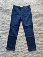 Fat Face Women's Dark Blue High Waist Straight Leg Stretch Jeans Size 14R New - 14 Regular