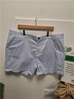 Fat Face Padstow Chino Shorts Clay Blue Size 22 - 22 Regular