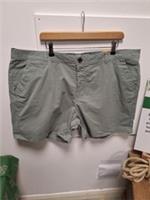 Fat Face Padstow Chino Shorts Pistachio Green Size 22 - 22 Regular