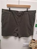 Fat Face Corby Chino Shorts Khaki Green Size 22 - 22 Regular