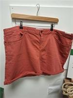 Fat Face Denim Shorts Rosewood Pink Size 22