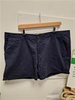 Fat Face Padstow Chino Shorts Navy Size 22 - 22 Regular