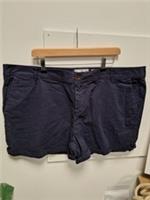 Fat Face Dorset Chino Shorts Navy Size 22 - 22 Regular