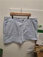 Fat Face Dorset Chino Shorts Clay Blue Size 22 - 22 Regular
