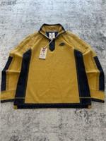 Fat Face Jumper Mens Extra Small Yellow Airlie 1/4 Zip Pullover Sweatshirt Heavy - XS Regular