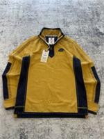 Fat Face Jumper Mens Extra Small Yellow Airlie 1/4 Zip Pullover Sweatshirt Heavy - XS Regular