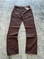 Fat Face Trousers Mens W30 L30 Burgundy Slim Tapered Chino Casual NWT - 30 Regular