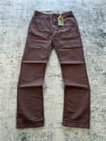 Fat Face Trousers Mens W30 L30 Burgundy Slim Tapered Chino Casual NWT - 30 Regular