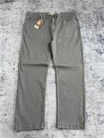 Fat Face Jeans Mens W42 L30 Grey Straight Casual Zip Fly NWT - 42 Regular