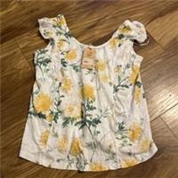 Fat Face Womens Painted Meadow Sleeveless Top Size Uk 10 - 10 Regular