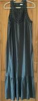 Fat Face Cece Crochet Jersey Dress Khaki size 24 - 24 Regular