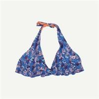 FatFace Womens Navy Floral Bikini top