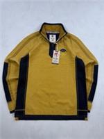 Fat Face Jumper Mens Extra Small Yellow Airlie 1/4 Zip Pullover Sweatshirt Heavy - XS Regular