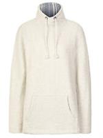 NEW RRP £49.50, Fat Face IVORY Ryde Funnel Neck Sweatshirt - 8 Regular