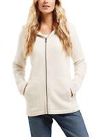 NEW RRP £50, Fat Face Natural IVORY Super Soft Ella Zip Hoodie - XS Regular