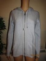 RRP £50, NEW Fat Face Cornflour/light blue Hemsby Textured Zip Thru Hoodie - 8 Regular