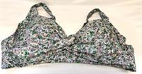 NEW! Fat Face UK22 ocean teal Daisy Field twist padded non-wired bikini top - UK 22. Eur 50. US 18. Regular